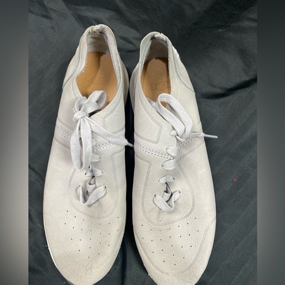 UGG Adaleen Metallic Silver Suede Sneaker - Picture 3 of 3